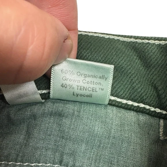 Reformation Cowboy High Rise Straight Jeans Emerald Green Size 26 (meas 28) - Picture 9 of 15